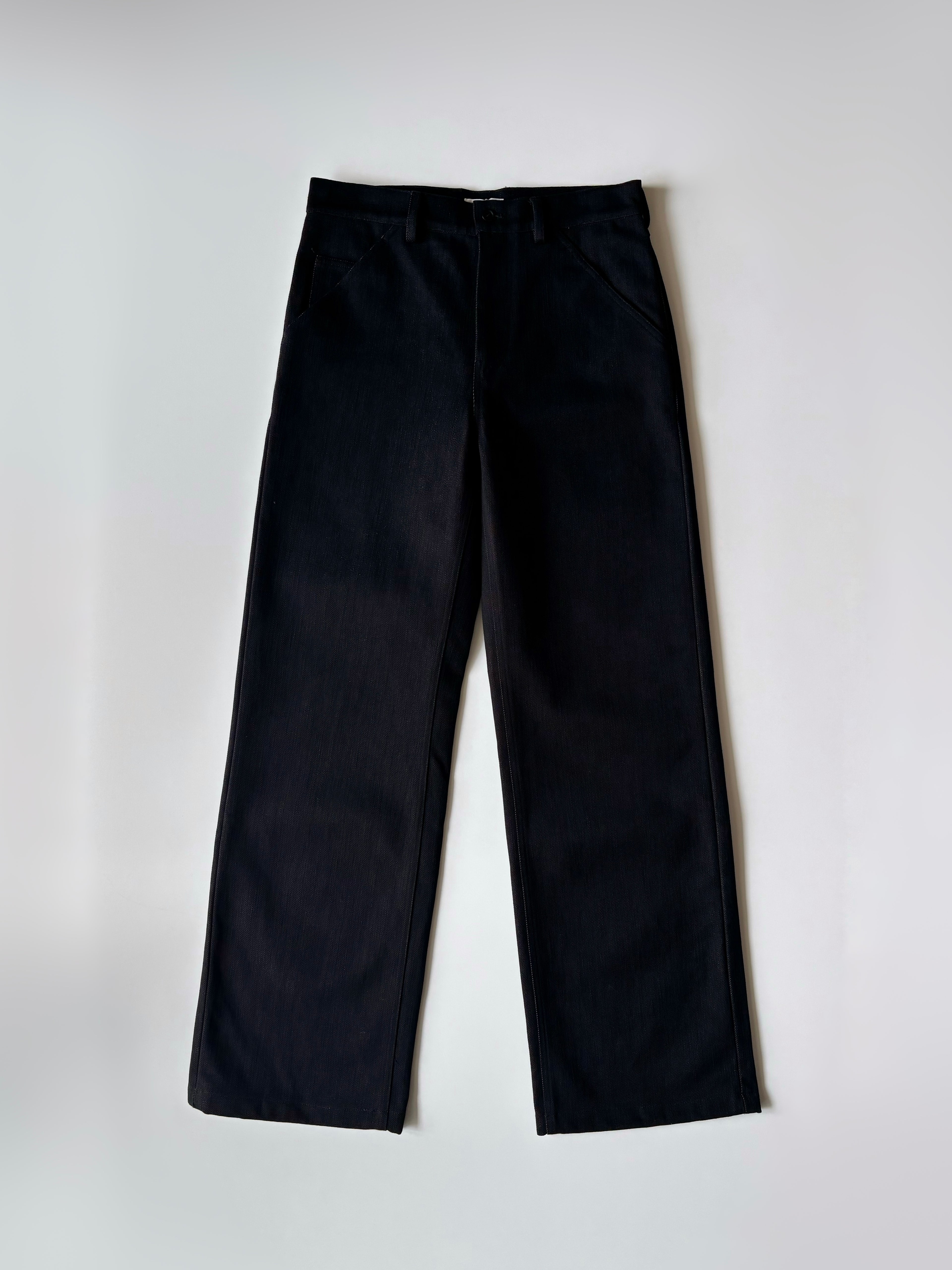Rier Gabardine Trousers Black Rustic