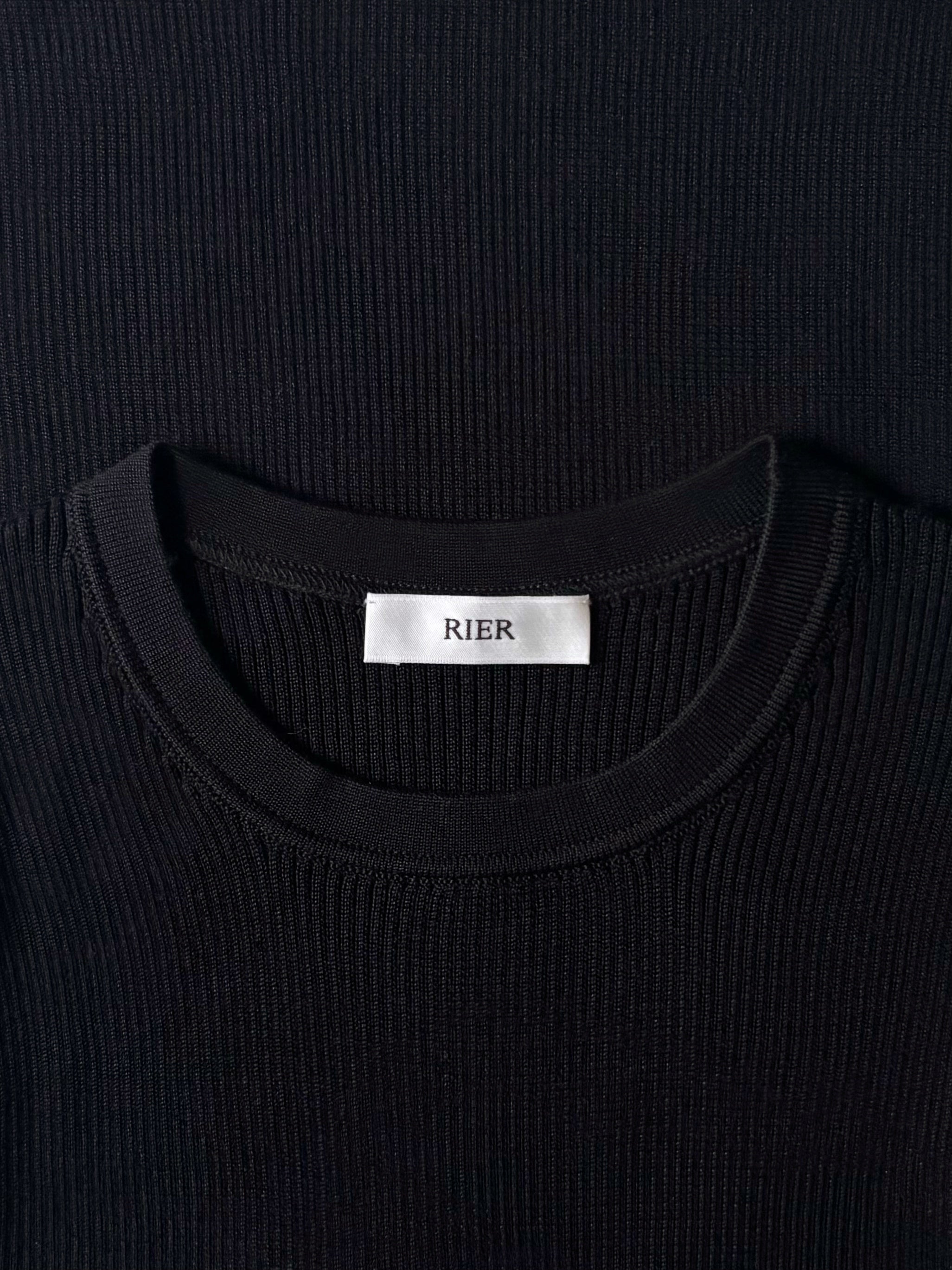 Rier T-shirt silk knitwear black