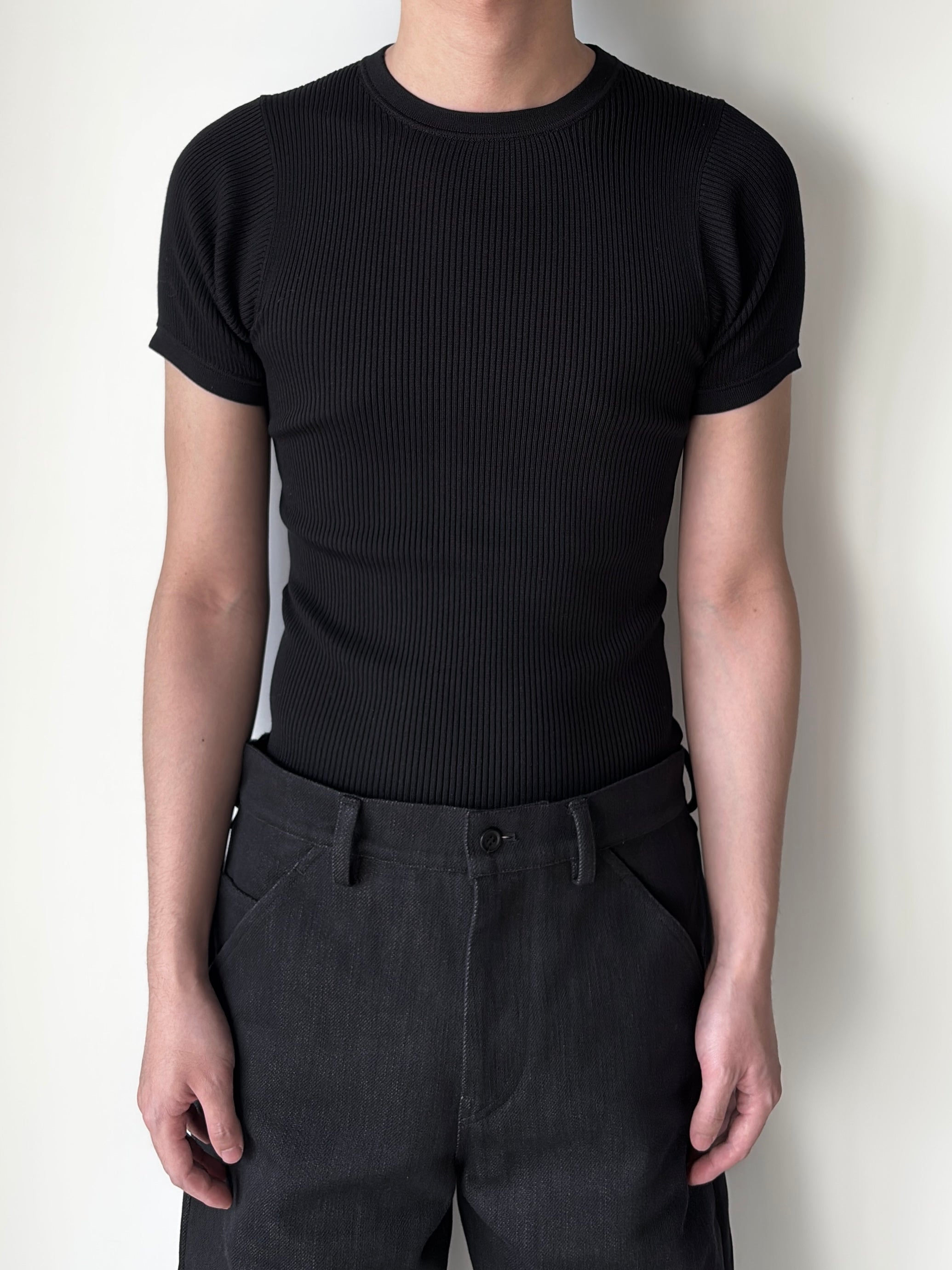 Rier T-shirt silk knitwear black