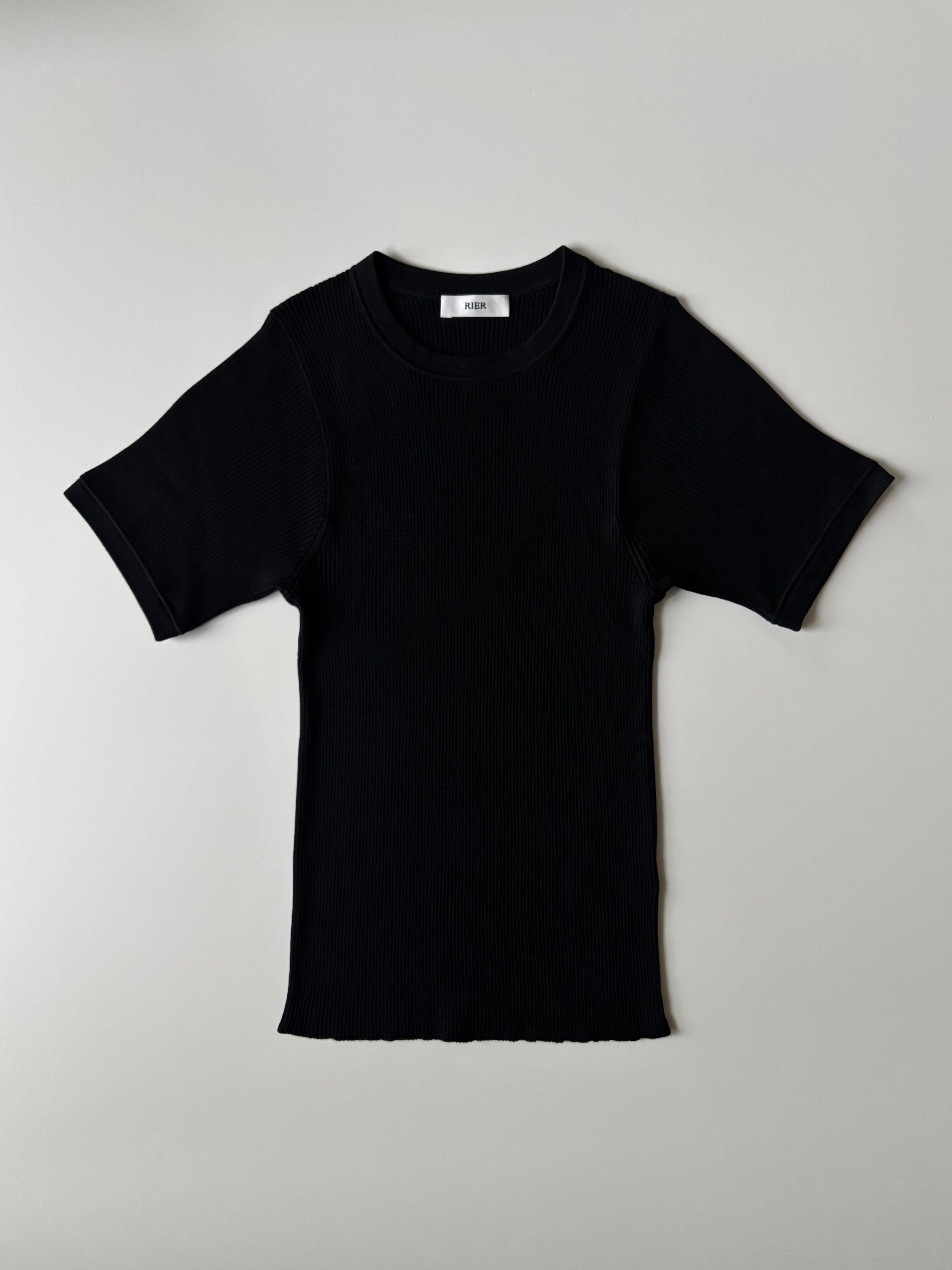 Rier T-shirt silk knitwear black