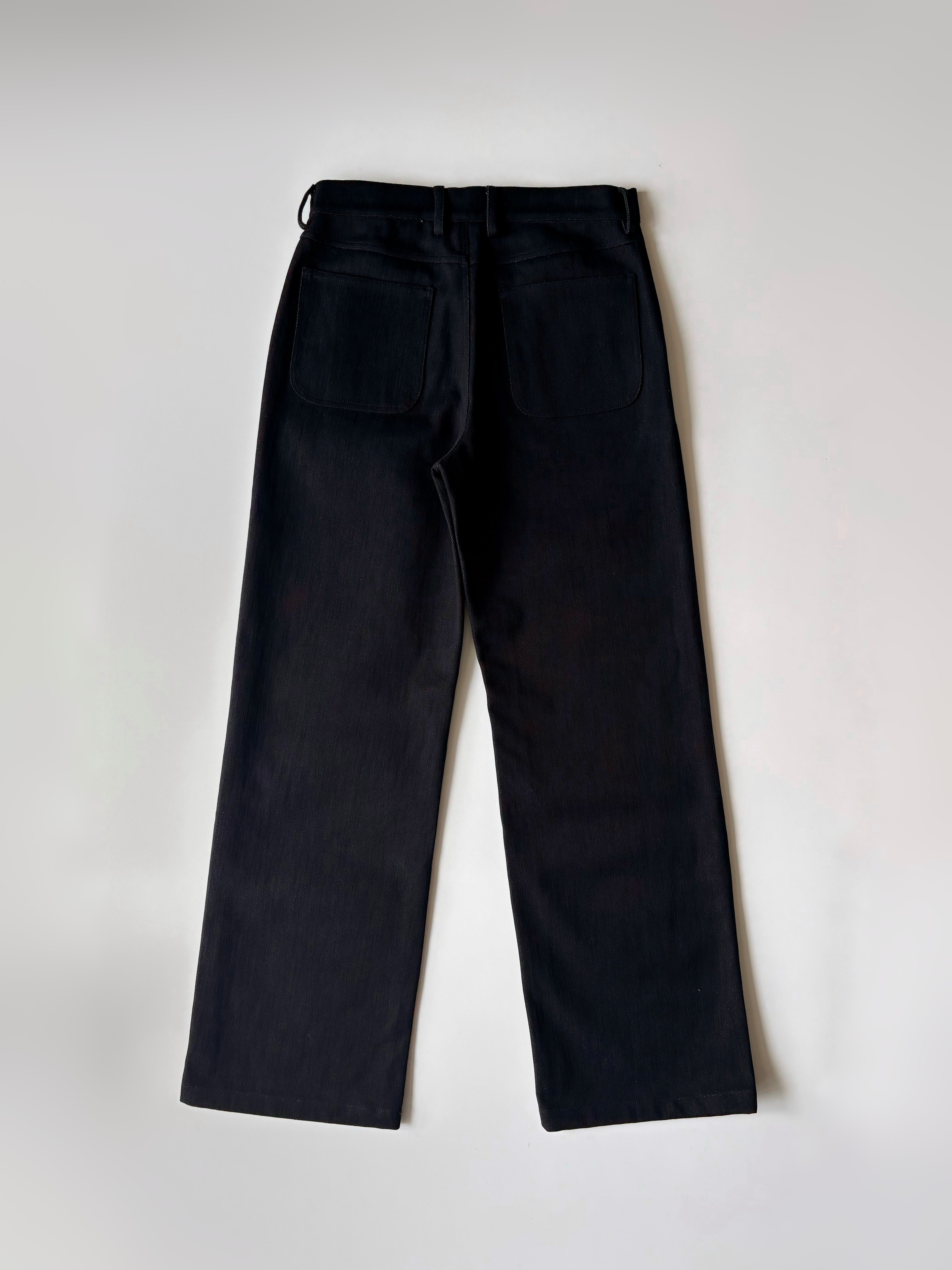 Rier Gabardine Trousers Black Rustic